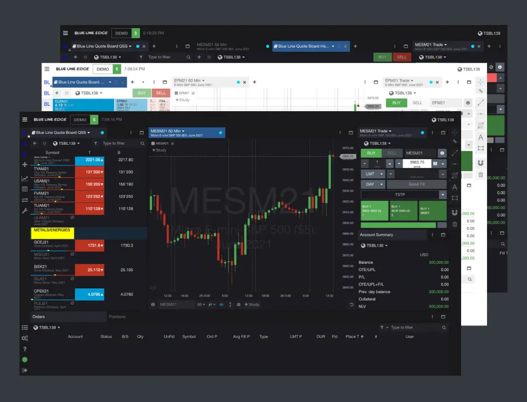 Blue Line Edge Trading Platform